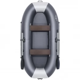 Надувная 2-местная ПВХ лодка Таймень LX 290 (графит/светло-серый)
