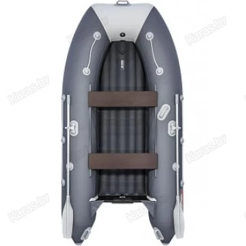 Надувная 3-местная ПВХ лодка Таймень LX 3200 НДНД (графит, светло-серый)