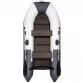 Надувная 2-местная ПВХ лодка Таймень NX 2850 СКК Комби (светло-серый, графит)