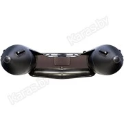 Надувная 5-местная ПВХ лодка Таймень NX 3800 НДНД Pro Комби (серый, графит)