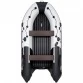 Надувная 5-местная ПВХ лодка Таймень NX 3800 НДНД Pro Комби (серый, графит)