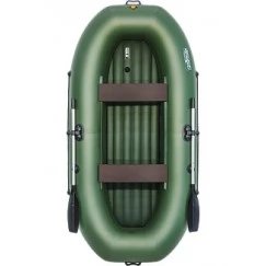 Надувная 2-местная ПВХ лодка Таймень LX 290 НД (зеленая)