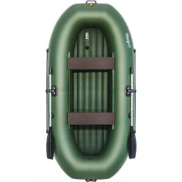 Надувная 2-местная ПВХ лодка Таймень LX 290 НД (зеленая)