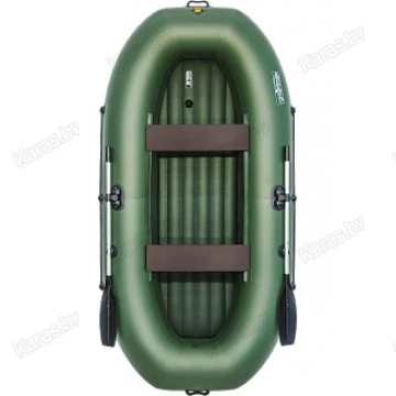 Надувная 2-местная ПВХ лодка Таймень LX 290 НД (зеленая)