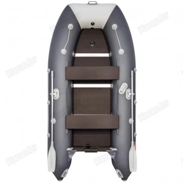 Надувная 3-местная ПВХ лодка Таймень LX 3200 СК (графит, светло-серый)