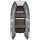 Надувная 3-местная ПВХ лодка Таймень LX 3200 СК (графит, светло-серый)