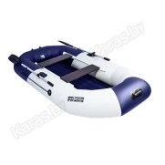Надувная 2-местная ПВХ лодка Таймень NX 270 НД Комби (серо-синяя)