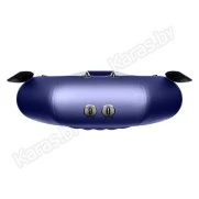 Надувная 2-местная ПВХ лодка Таймень NX 270 НД Комби (серо-синяя)
