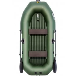 Надувная 2-местная ПВХ лодка Таймень NX 270 НД (зеленая)