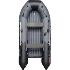 Надувная 5-местная ПВХ лодка Таймень NX 3600 НДНД Pro Комби (графит, черный)