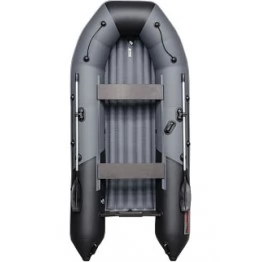 Надувная 4-местная ПВХ лодка Таймень NX 3400 НДНД Pro Комби (графит, черный)