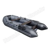Надувная 4-местная ПВХ лодка Таймень NX 3400 НДНД Pro Комби (графит, черный)