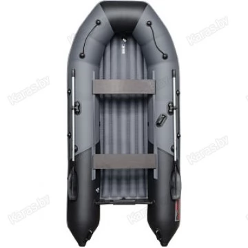 Надувная 5-местная ПВХ лодка Таймень NX 3600 НДНД Pro Комби (графит, черный)