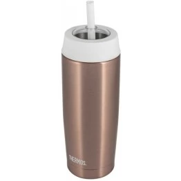 Термостакан c трубочкой THERMOS TS-4030 P 0,47 л (бронзовый)