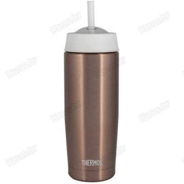 Термостакан c трубочкой THERMOS TS-4030 P 0,47 л (бронзовый)