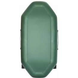 Надувная 2-местная ПВХ лодка Тонар Бриз 260 (без настила, зеленая)