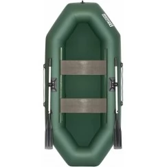 Надувная 2-местная ПВХ лодка Тонар Бриз 260 (без настила, зеленая)