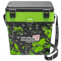Ящик рыболовный зимний Helios Shark 19 л (салатовый)