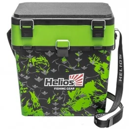 Ящик рыболовный зимний Helios Shark 19 л (салатовый)