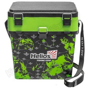 Ящик рыболовный зимний Helios Shark 19 л (салатовый)