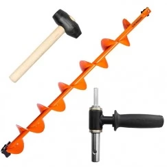 Комплект шнек Motoshtorm 150 (R) с адаптером Тонар АШ-02 и молоточком