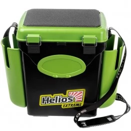 Ящик рыболовный зимний Helios Fishbox (10л) односекционный (салатовый)