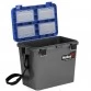 Ящик рыболовный зимний односекционный Helios 19 л (серый/синий)