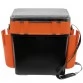 Ящик рыболовный зимний Helios c карманами 19л (оранжевый)