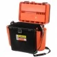 Ящик рыболовный зимний Helios c карманами 19л (оранжевый)