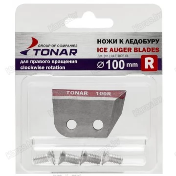 Ножи Тонар к ледобуру 100 мм (сухой лед, правое вращение)