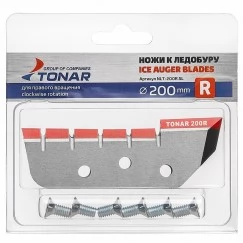 Ножи Тонар к ледобуру 200R (сухой лед, правое вращение)