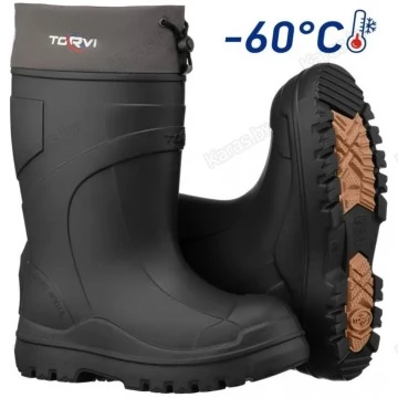 Сапоги зимние Torvi -60°C из ЭВА с подошвой ТЭП (черные)