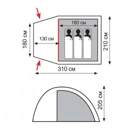 Палатка Totem APACHE 3 (v2)