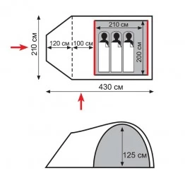 Палатка Totem CARRIAGE 3 (v2)