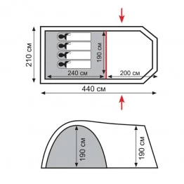 Палатка Totem CATAWBA 4 (v2)