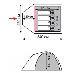 Палатка Totem CHINOOK 4 (v2)