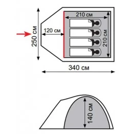 Палатка Totem CHINOOK 4 (v2)