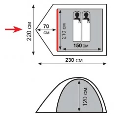 Палатка Totem TEPEE 2 (v2)