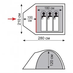 Палатка Totem INDI 3 (v2)