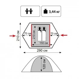 Палатка Tramp Lite Hunter 2 (v2)