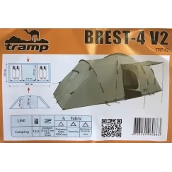 Палатка Tramp Brest 4 Sand (v2)