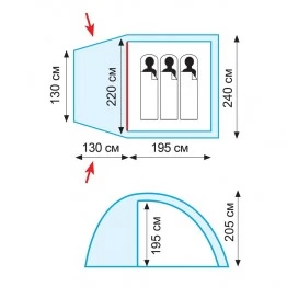 Палатка Tramp Bell 3 (v2)