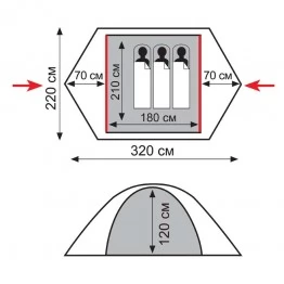 Палатка Tramp Lite HUNTER 3