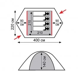 Палатка Tramp ROCK 4 (v2)