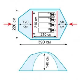 Палатка Tramp SPACE 4 (v2)
