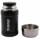 Термос пищевой Tramp 0,8 л с ложкой и чехлом (черный)