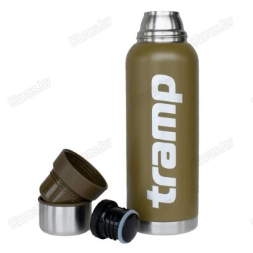 Термос TRAMP Expedition Line 1,2 л с дополнительной чашкой (оливковый)