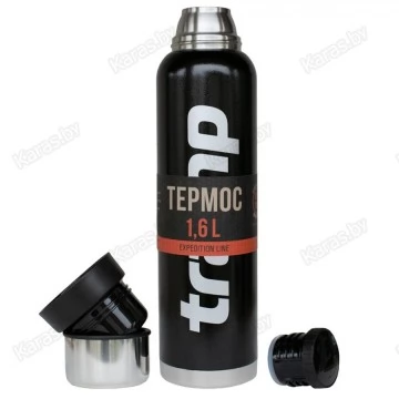 Термос TRAMP Expedition Line 1,6 л с дополнительной чашкой (черный)