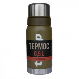 Термос TRAMP Expedition Line 0,5 л с дополнительной чашкой (оливковый)
