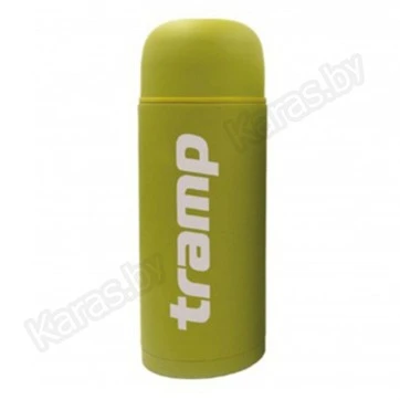 Термос TRAMP Soft Touch 0,75 л с дополнительной чашкой (оливковый)